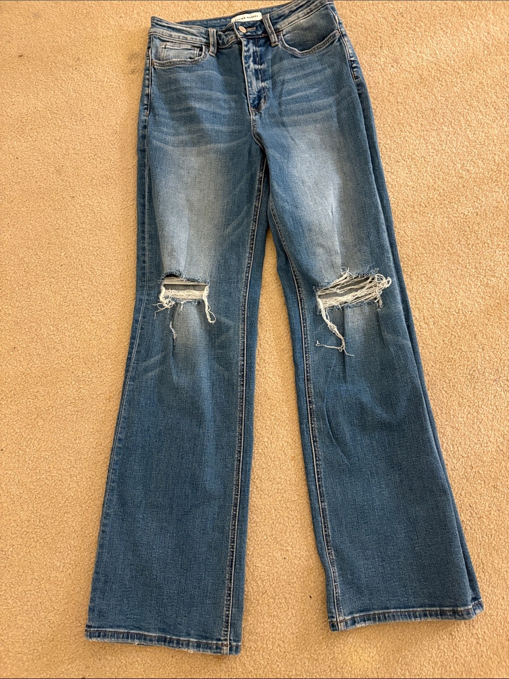 Women’s Distressed Flare Jeans 28